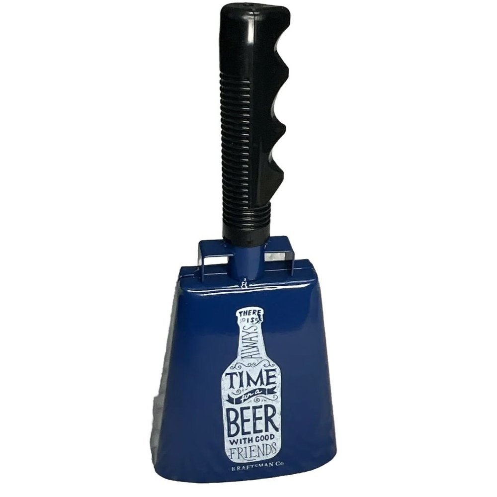 10" LARGE METAL COW BELL w/ HANDLE Dinner Cowbell Sports Cheer Events Loud Noise